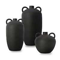 Set of 3 Acanceh Vases
