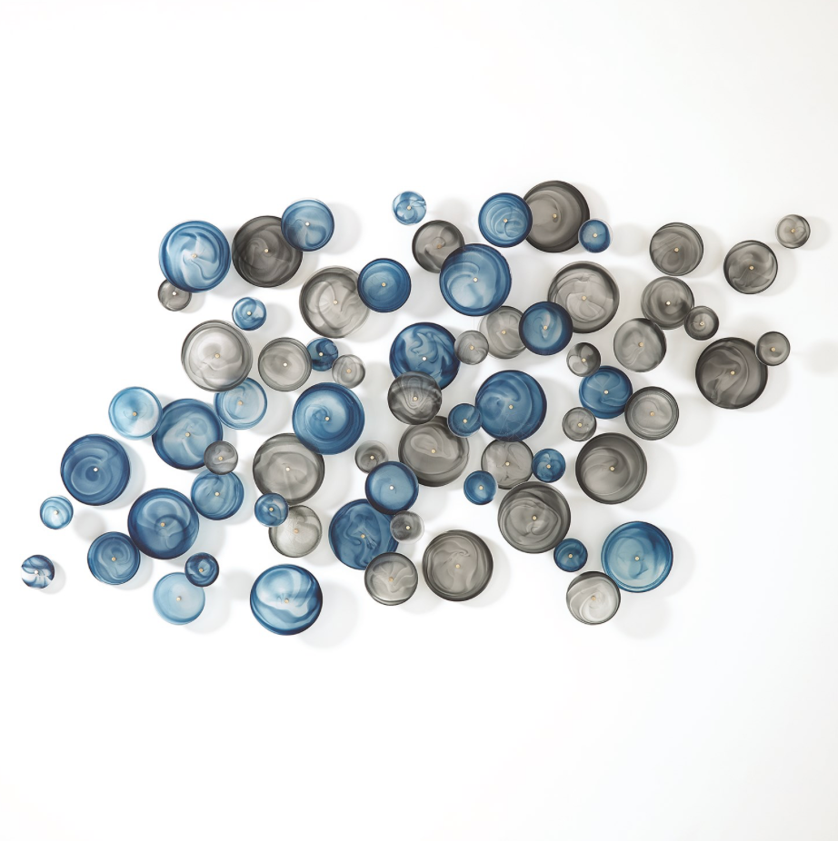 Global Views Global Views Collection S/3 Cross Hatched Wall Discs