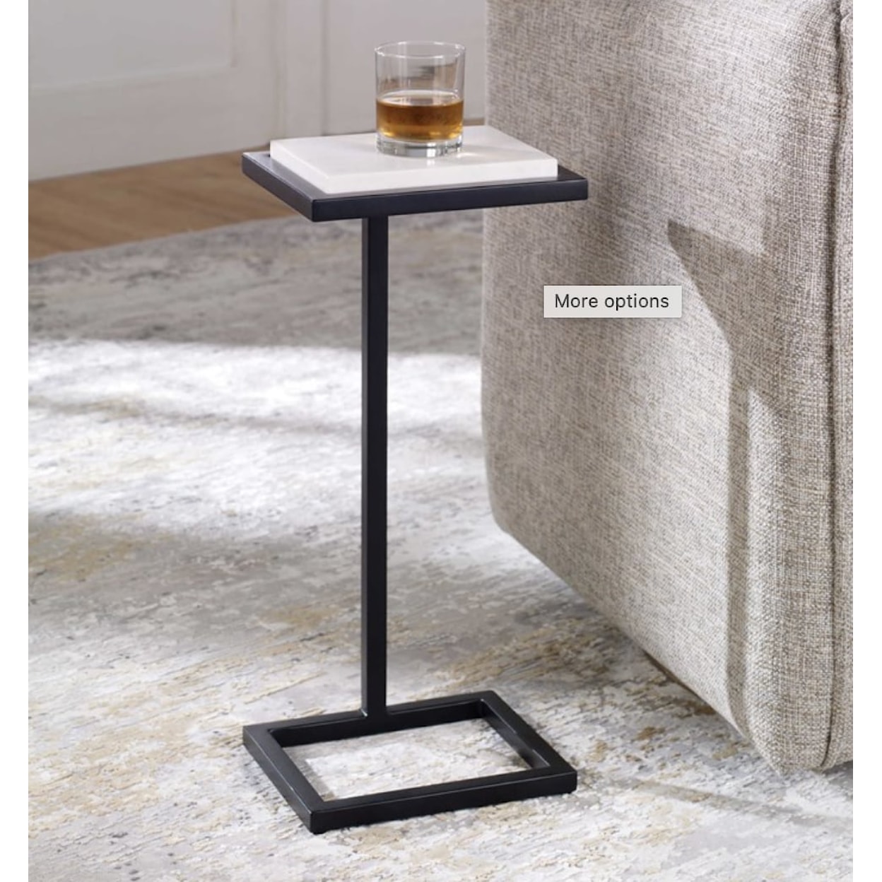 Uttermost White Label Accent Table