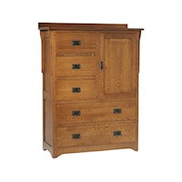 Transitional 45" 5-Drawer Gentlemen's Chest