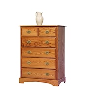 Transitional 6-Drawer Chest of Drawers