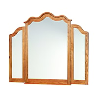 Transitional Tri-Fold Dresser Mirror