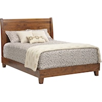Casual King Sleigh Panel Bed