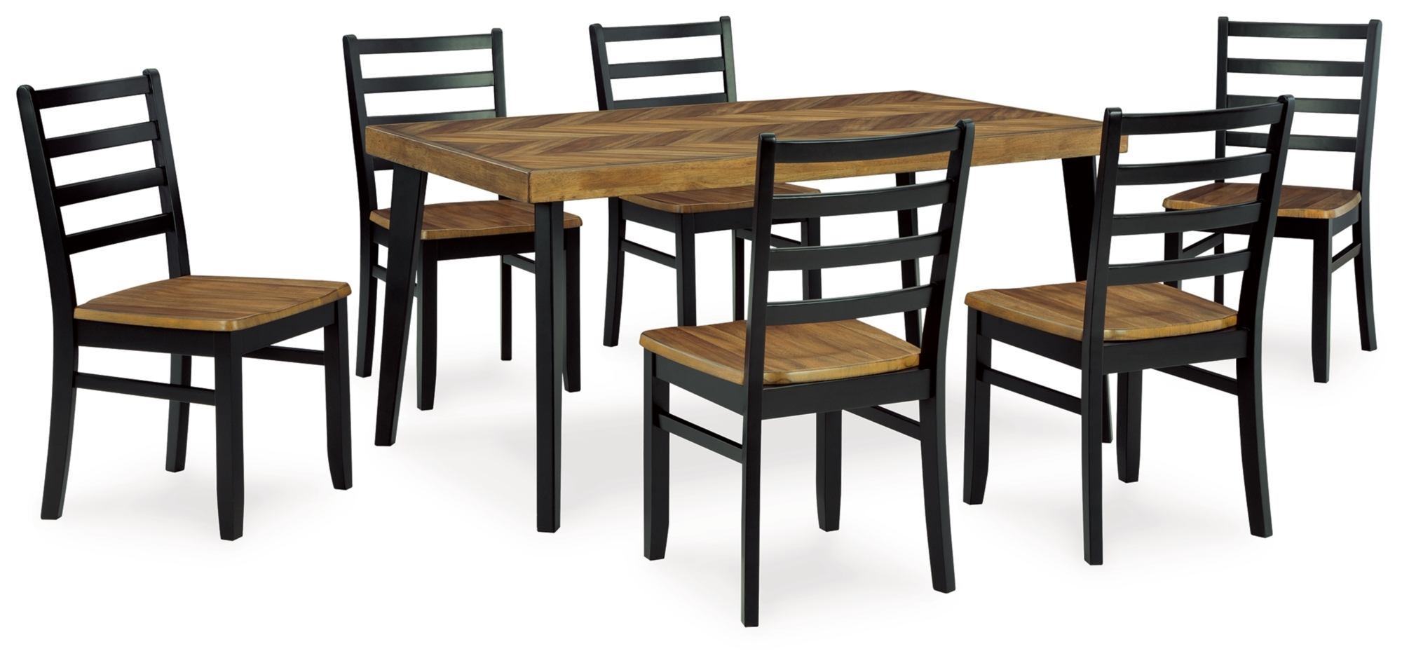 Rect Dining Table Set (Set Of 7)