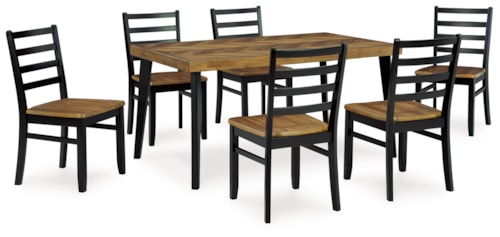 Dining Table And 6 Chairs (Set Of 7)