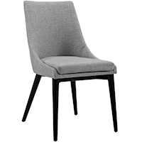 Viscount Contemporary Upholstered Dining Side Chair - Light Gray