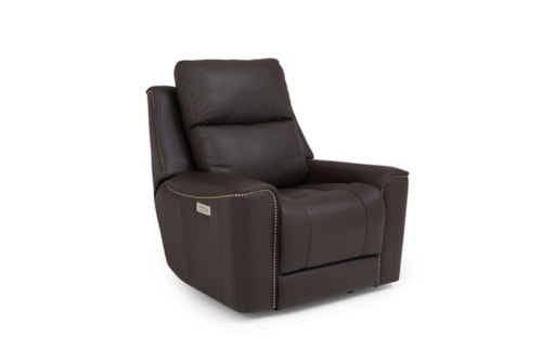Hastings Casual Wall Hugger Power Recliner with USB Port