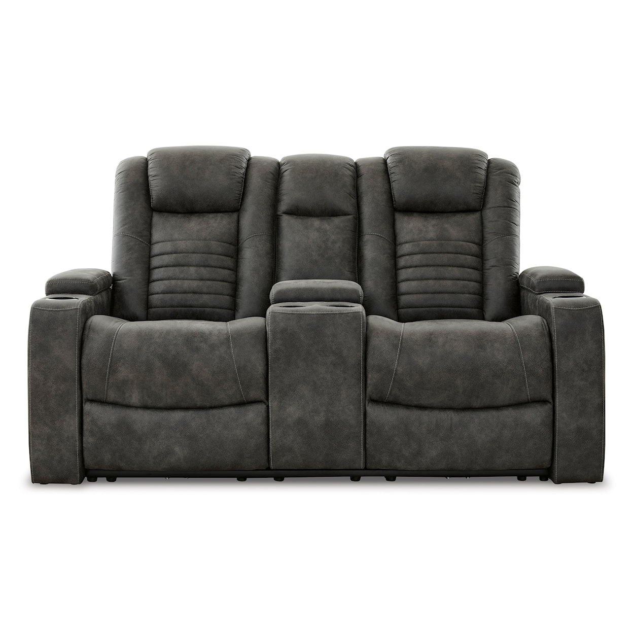 Signature Design by Ashley Furniture Soundcheck Power Reclining Loveseat w/ Console