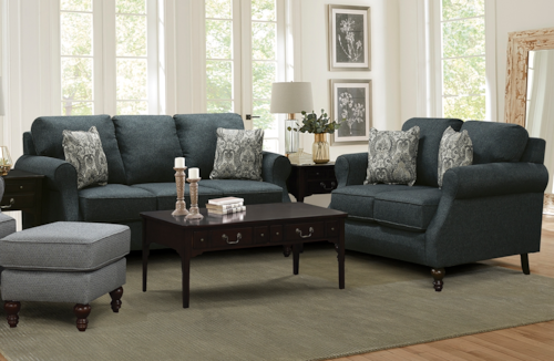 Traditional 2-Piece Living Room Set