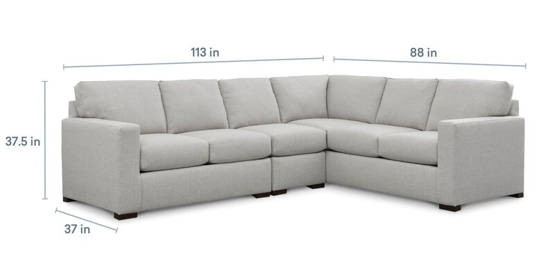 Bassett Anson Anson Track Arm L-Shaped Sectional