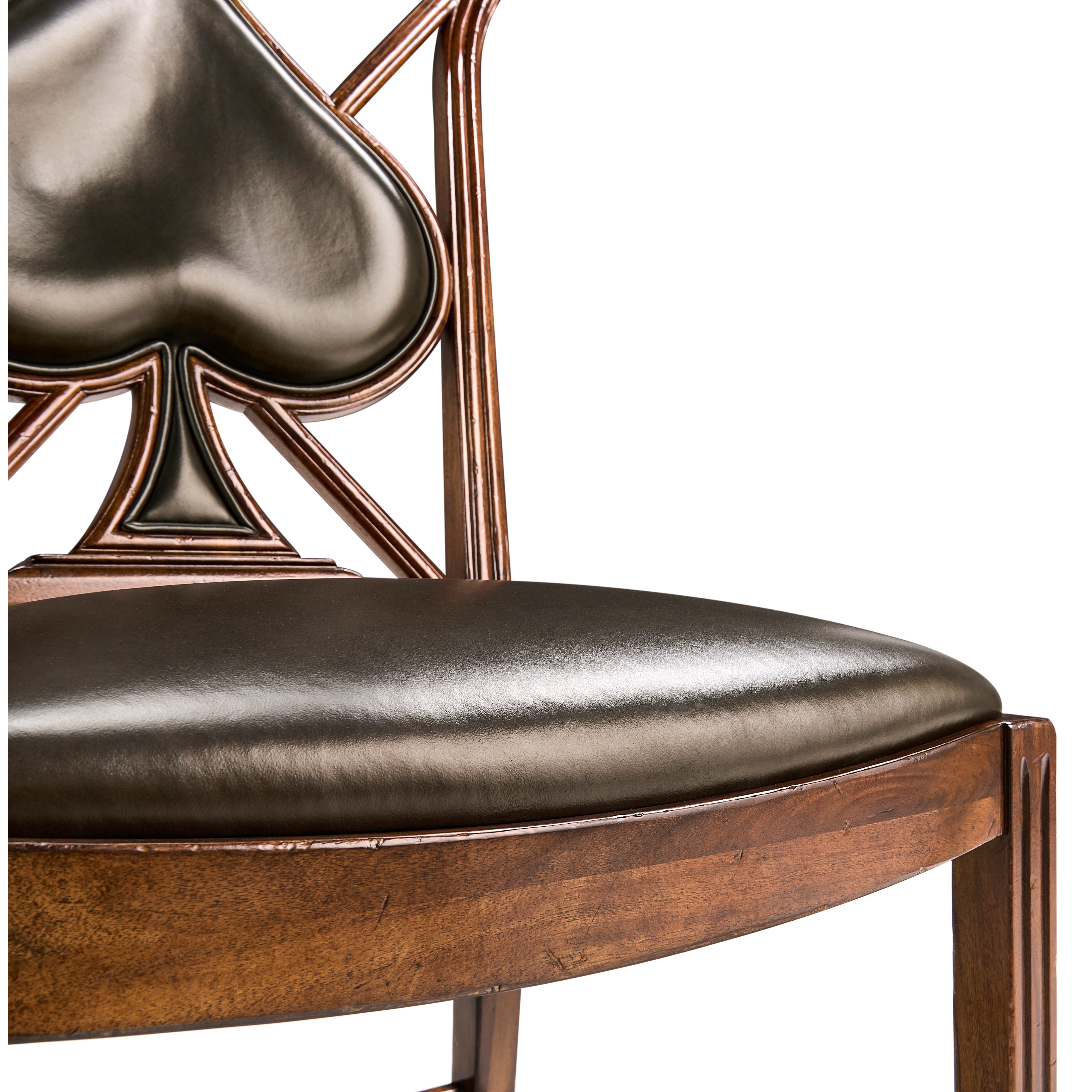 Jonathan Charles JC Traditional Playing Card "Spade" Side Chair
