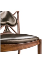 Jonathan Charles JC Traditional Playing Card "Spade" Side Chair