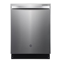 GE Profile 24" Built-In Top Control Dishwasher with Stainless Steel Tall Tub Stainless Steel