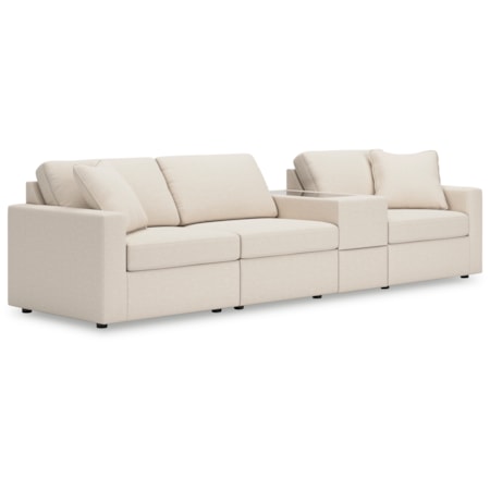 4-Piece Sectional Console