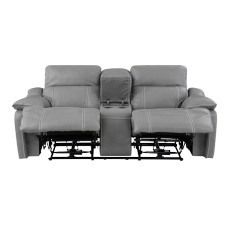 Power Reclining Console Loveseat