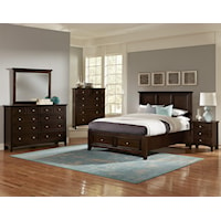 Transitional Full Bedroom Group with Storage Bed
