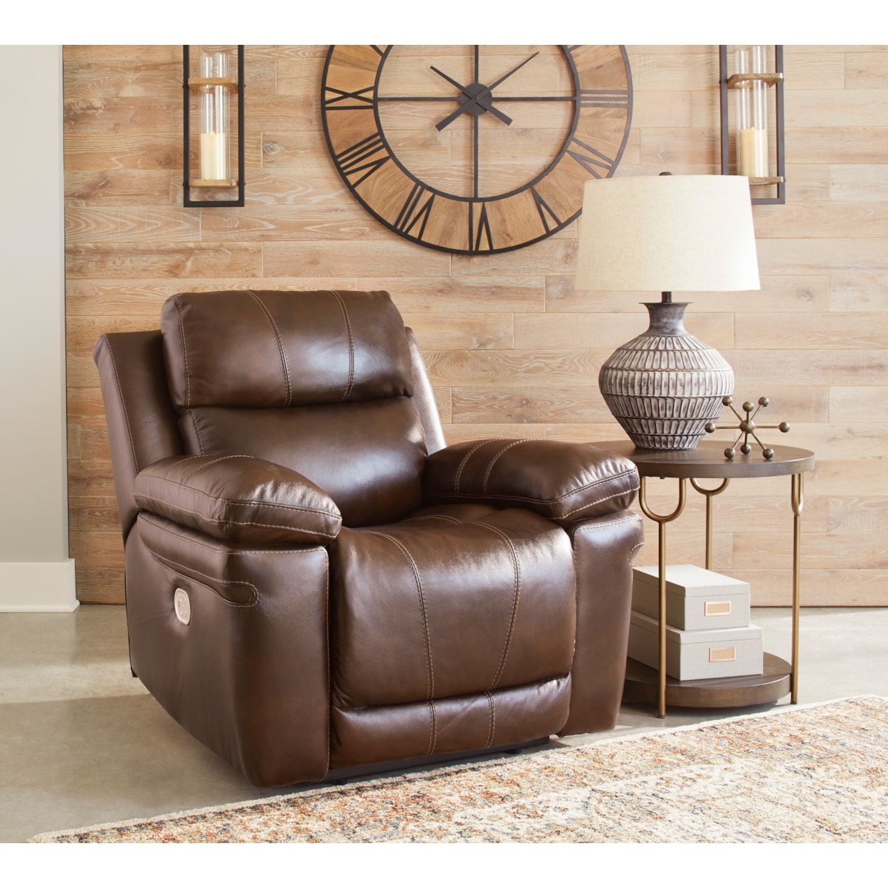 Signature Design by Ashley Edmar Power Recliner with Power Headrest