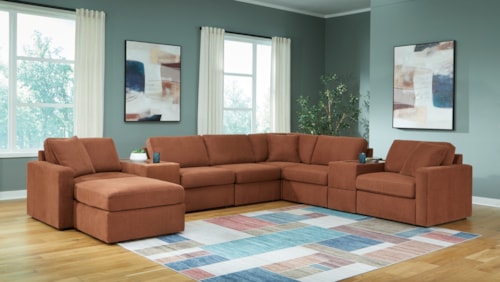 8-Piece Sectional And Ottoman