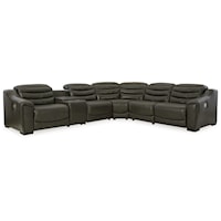 Contemporary 6-Piece Power Reclining Sectional