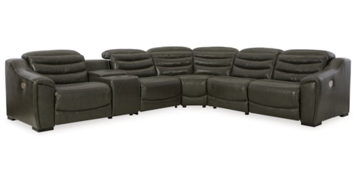Contemporary 6-Piece Power Reclining Sectional