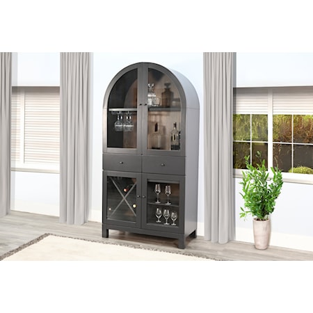 Arched Wine Bar Cabinet