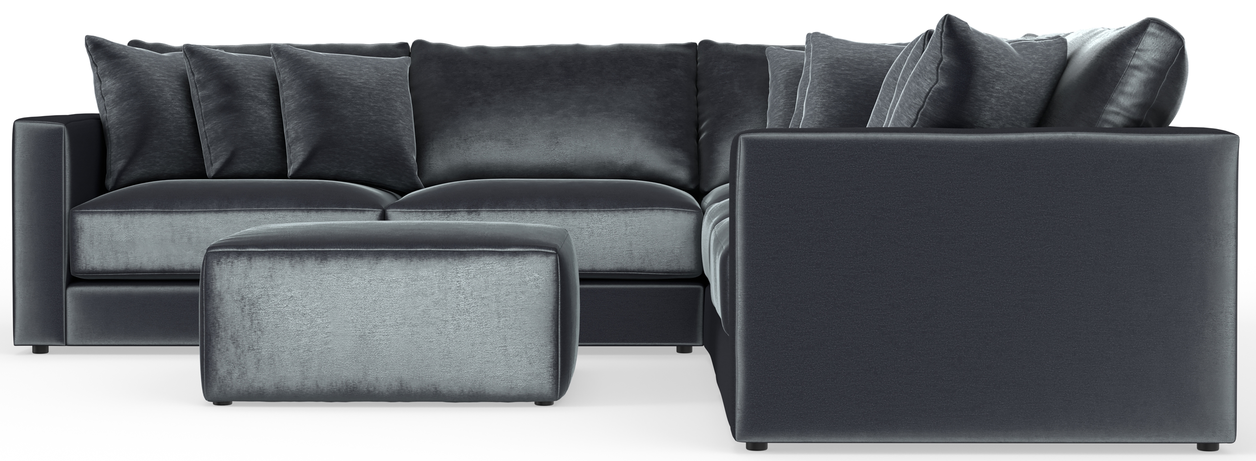 5-Piece Sectional Sofa with Cocktail Ottoman