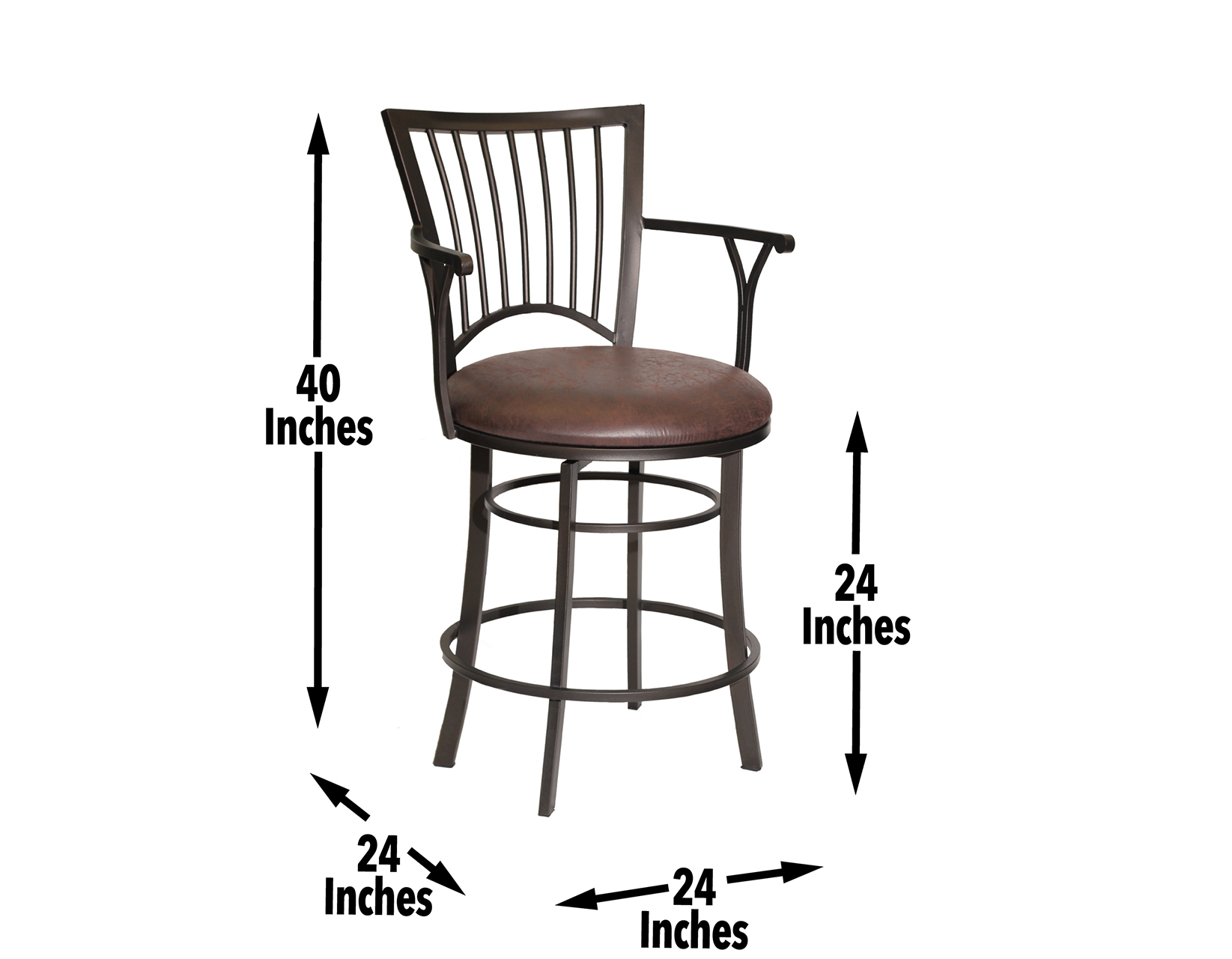 Steve Silver Bayview Swivel Counter Stool