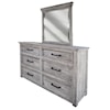 International Furniture Direct Arena 6-Drawer Dresser