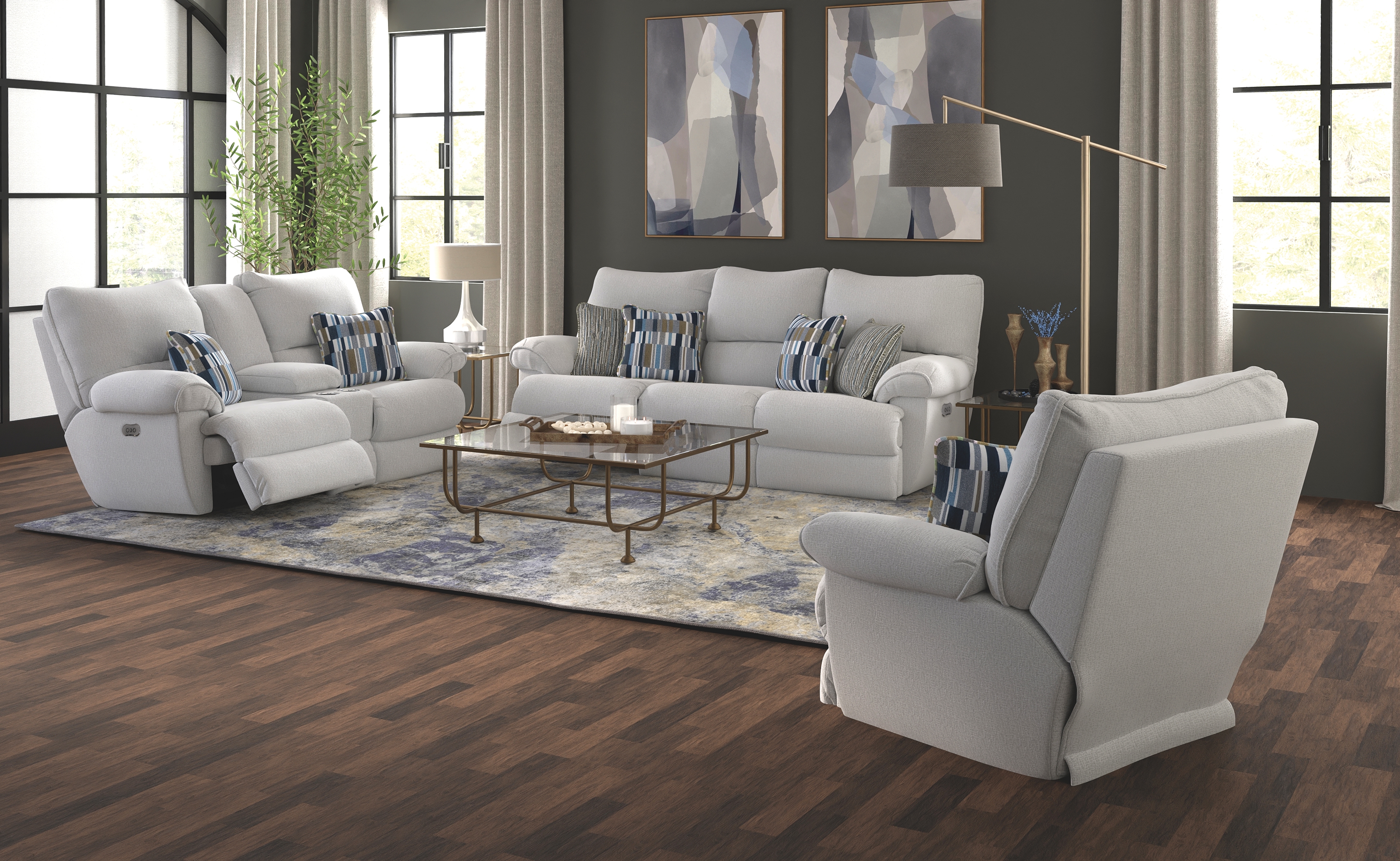 3-Piece Power Reclining Living Room Set