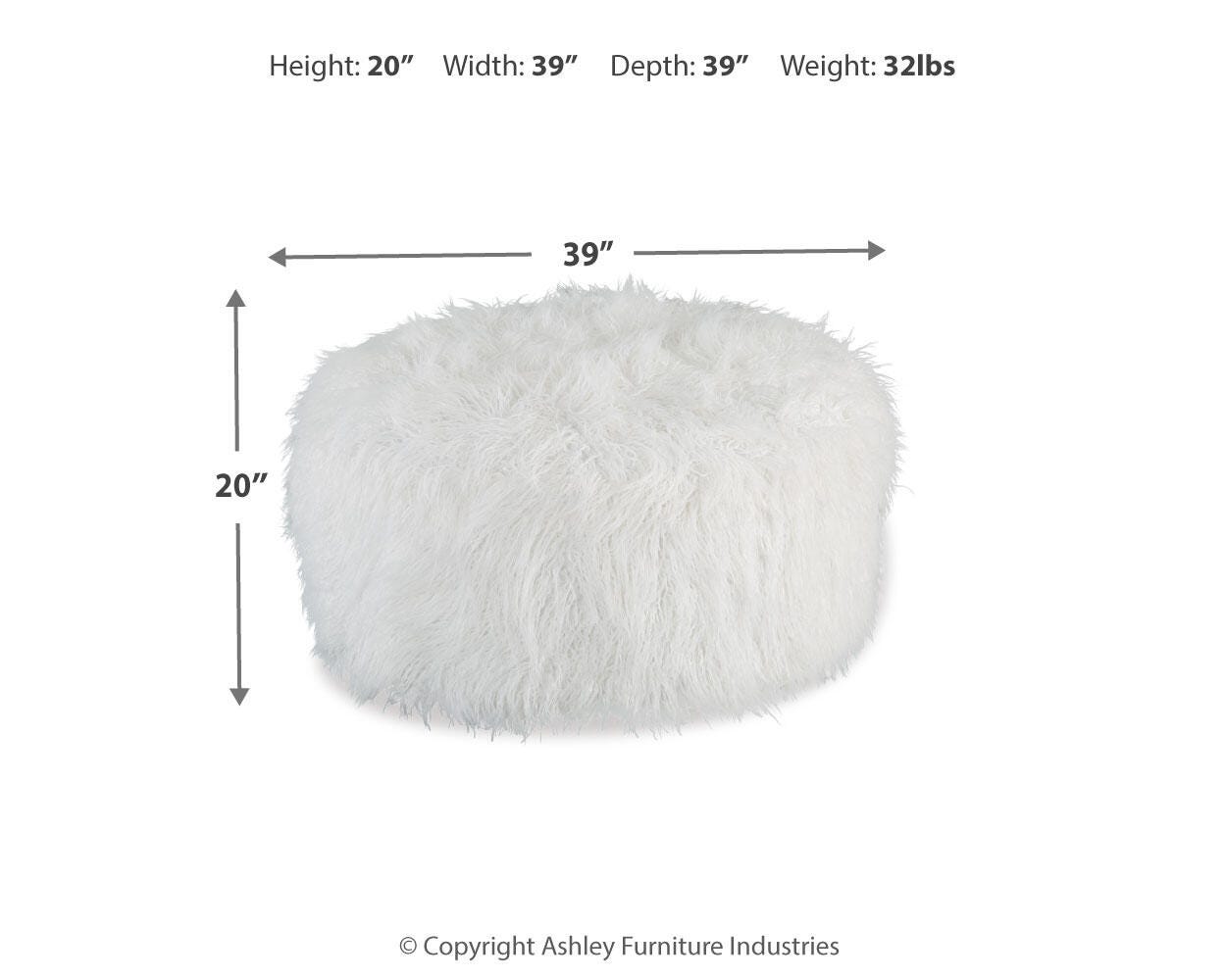 Signature Design by Ashley Galice Oversized Accent Ottoman