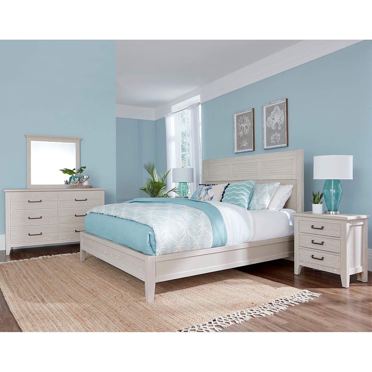 Vaughan-Bassett Passageways Queen Low Profile Bed