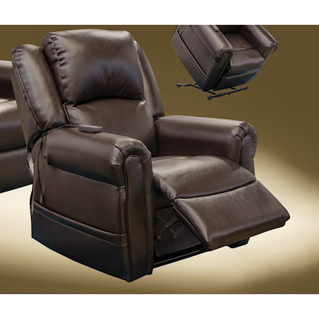 Power Lift and Headrest Lay Flat Recliner