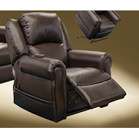 Casual Power Lift and Headrest Lay Flat Recliner with Heat and Massage