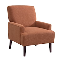 Mid-Century Modern Accent Chair with Track Arms