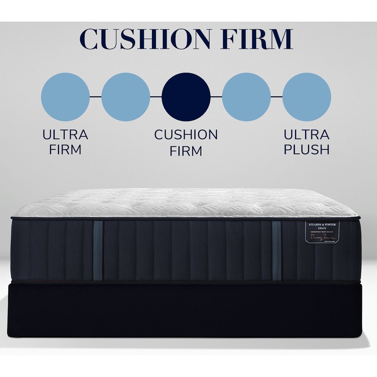 Stearns & Foster Hurston ES2 Cushion Luxury Firm TT Full 14" Cushion Luxury Firm Adj Set