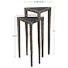 Uttermost Accent Furniture - Occasional Tables Triangular Accent Tables, S/2