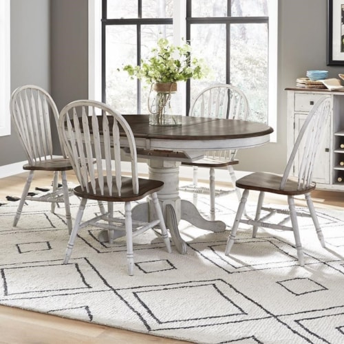 Transitional 5-Piece Dining Set