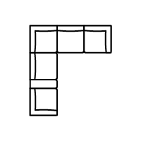 L-Shape Sectional w/ Console