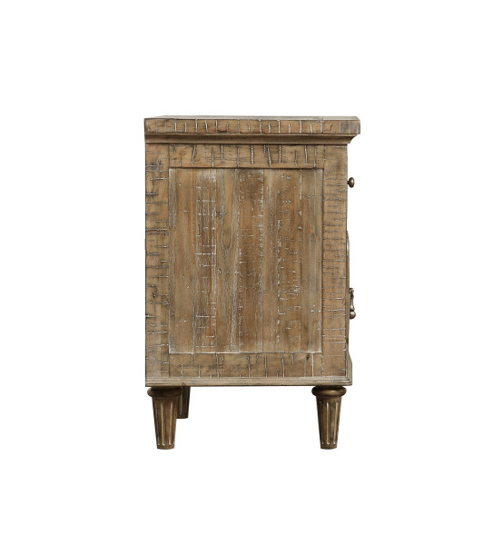 2-Drawer Nightstand W/Power Outlet Sandstone