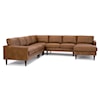 Best Home Furnishings Trafton Leather 6-Seat Sectional Sofa w/ Chaise