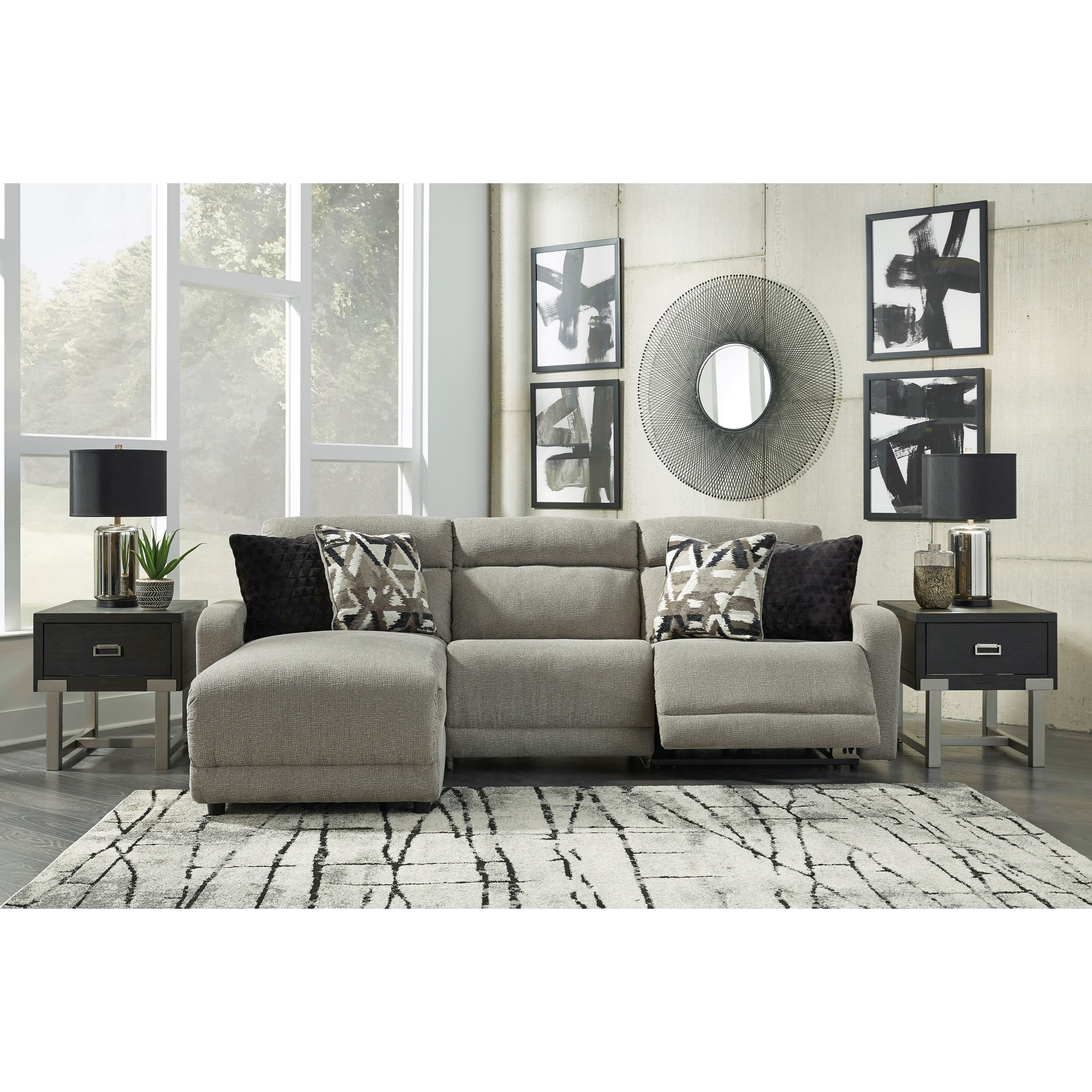 3-Piece Power Recl Sectional with Chaise