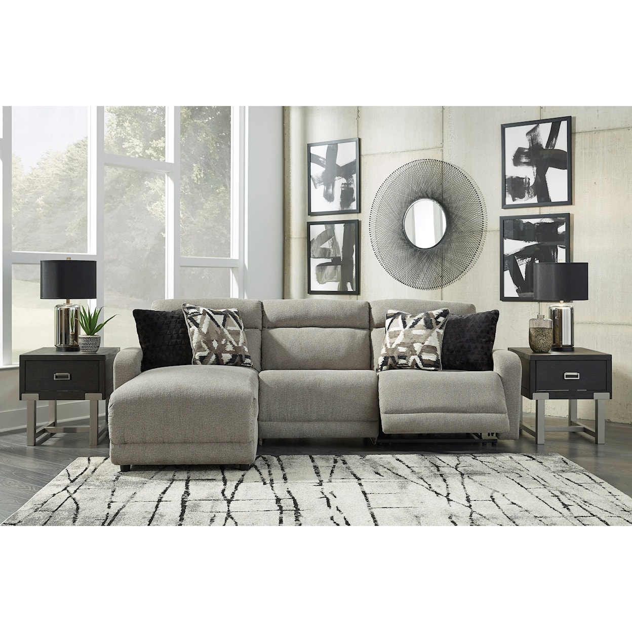 Signature Design by Ashley Colleyville 3-Piece Power Recl Sectional with Chaise