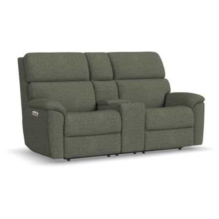 Power Reclining Loveseat with Console
