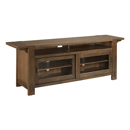 Transitional 2-Door Entertainment Console