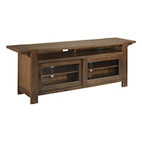 Transitional 2-Door Entertainment Console