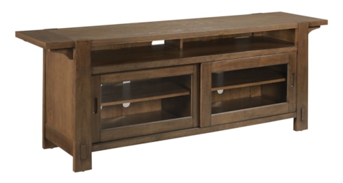 Transitional 2-Door Entertainment Console