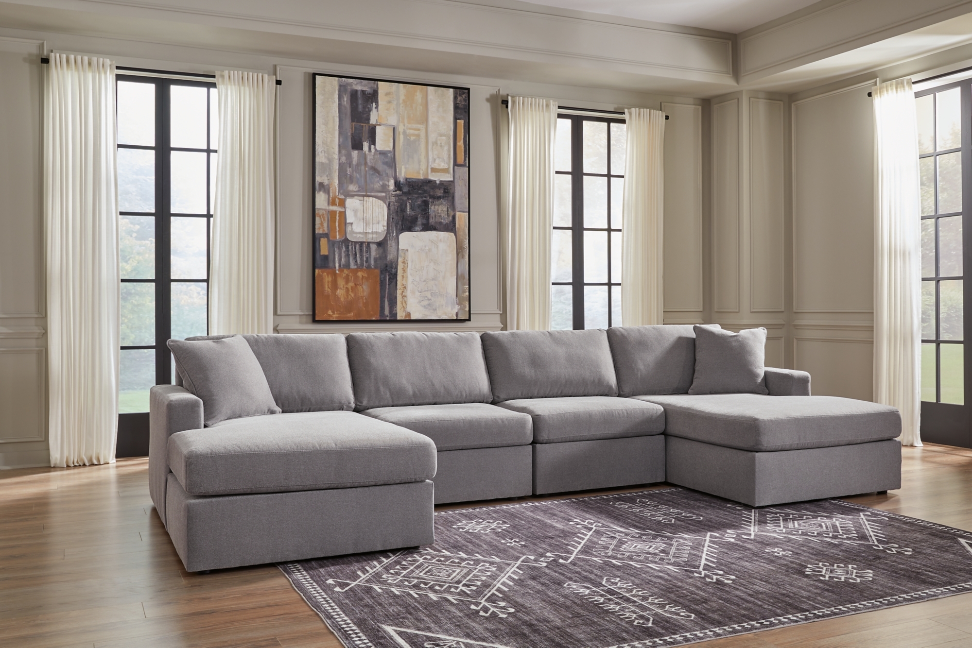 Signature Design by Ashley Modmax 4-Piece Double Chaise Sectional
