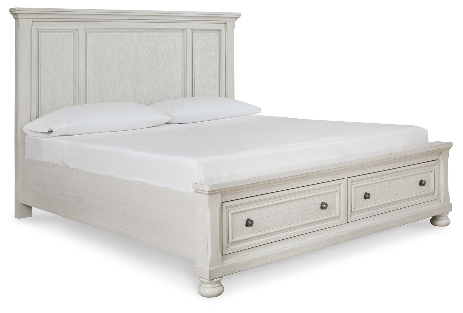 Queen Panel Storage Bed
