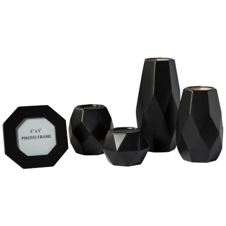 5-Piece Donatella Black Accessory Set
