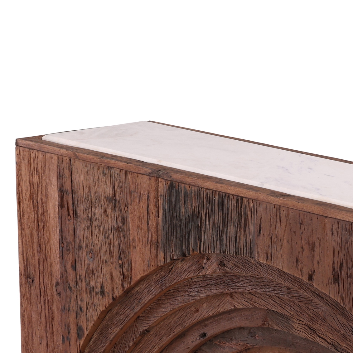 Furniture Classics Cole Arched Opening Console Table with Marble Top